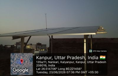 3kW residential rooftop solar installation in Nankari, Kalyanpur, Kanpur