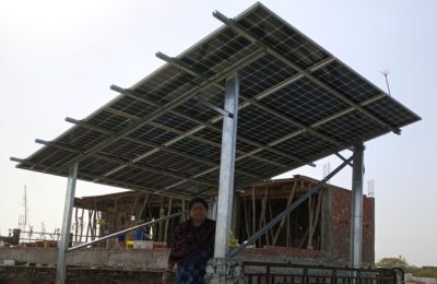 4kW residential rooftop solar installation in Shyam Vikas, Kanpur